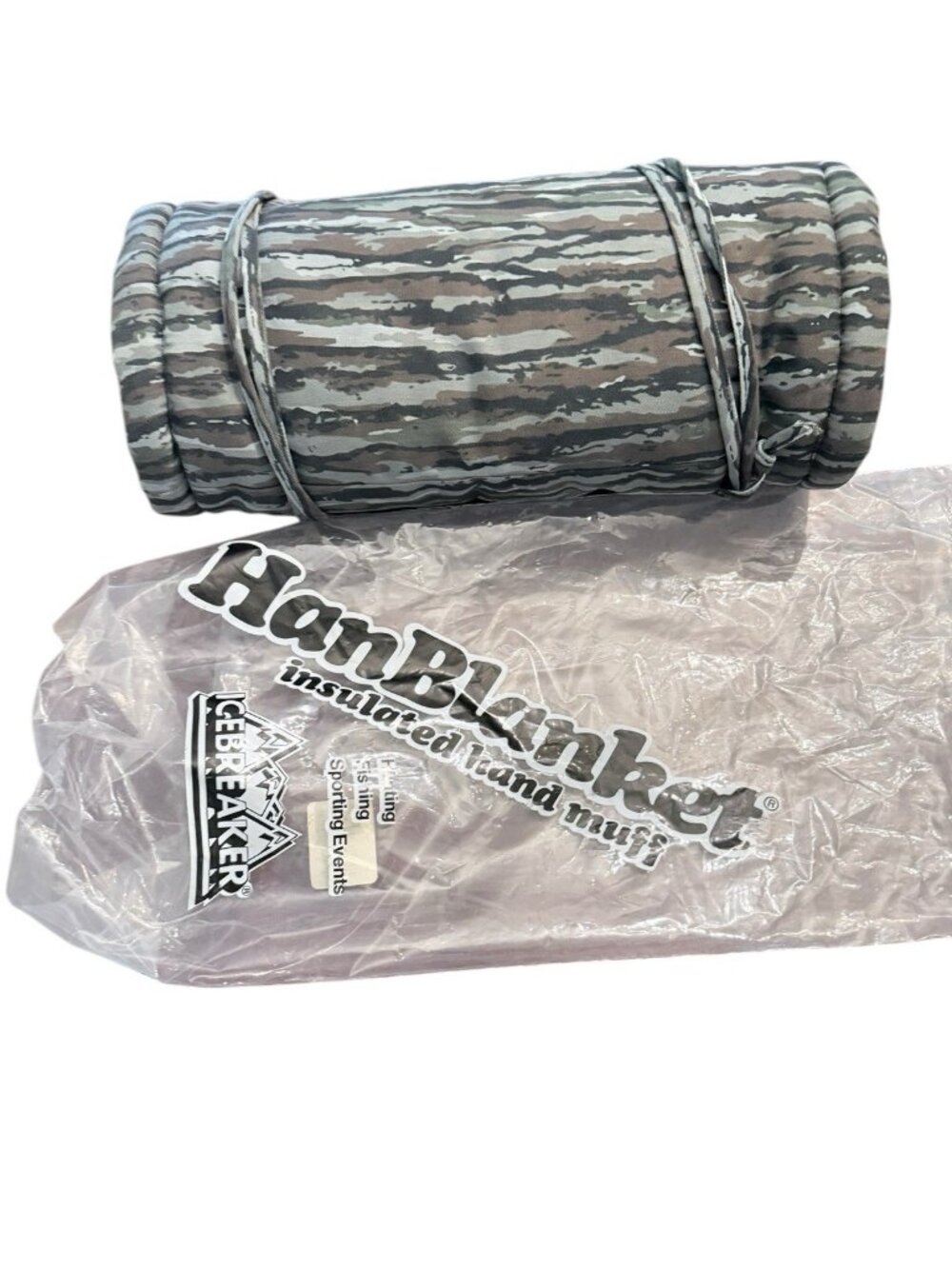 NWOT Icebreaker Camouflage Hand Warmer Plush Lined Hunting Muff 15" x 6"